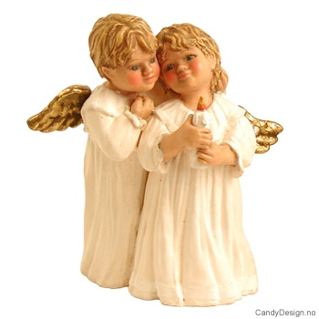 Small romantic angel couple
