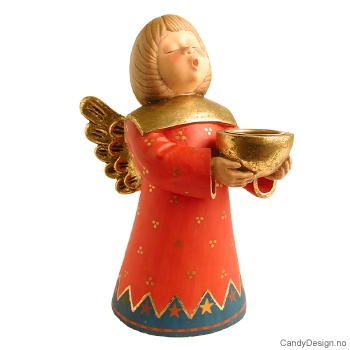 Stor engel med lysholder