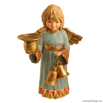 Engel med hjerter og bjeller 