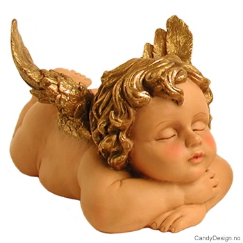 Liggende englepar i farger