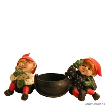 To nisser med telysholder