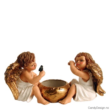 Engel telysestake hvit