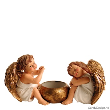 Engel telysestake hvit