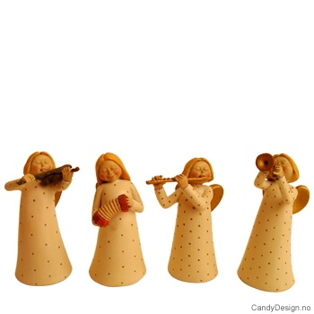 Spillende engler - offwhite