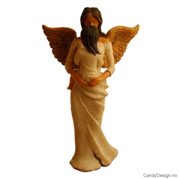 Engel med datter i armene