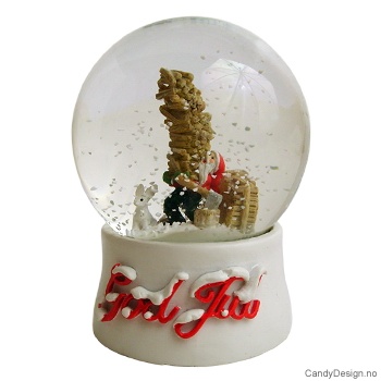 Snowglobe with firewood gnome