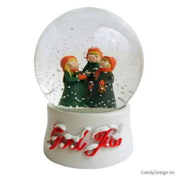Snowglobe with children singing