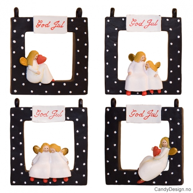 Engler i vindu - sorte