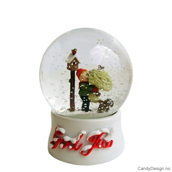 Small snowglobe with boy