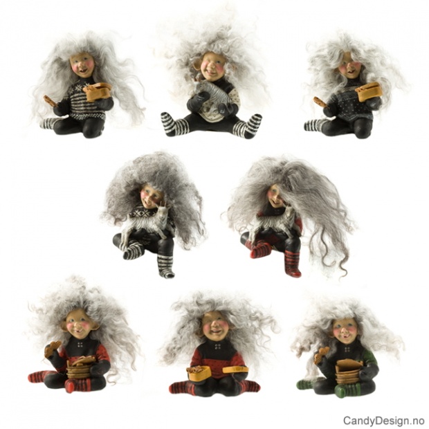 Troll with sheepskin hair