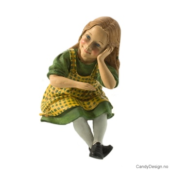 Pike i grønt og gult- kun figurer