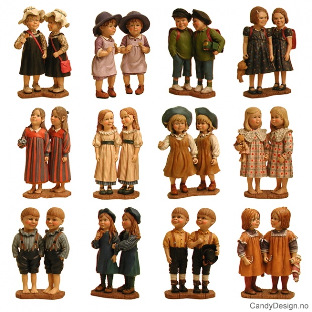 Tvillingfigurer assortert