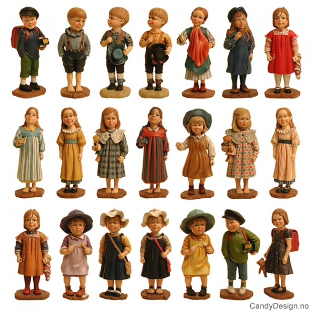 Enkle barn assortert