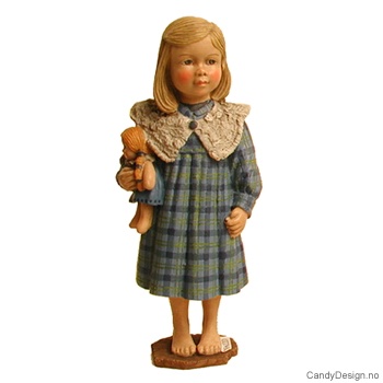 Carl Larsson figur  Pike med dukke i arm