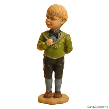 Carl Larsson figur  Gutt med bil