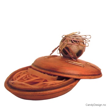 Boks med magnet og ball - Sort/Hvit Fotball