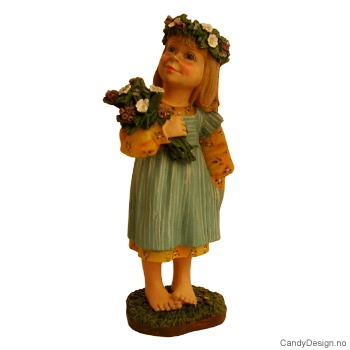 Liten pike med blomster