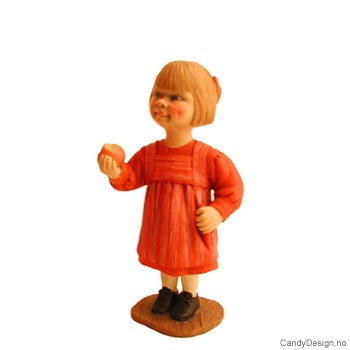 Små stående Carl Larsson figurer - Pike med eple