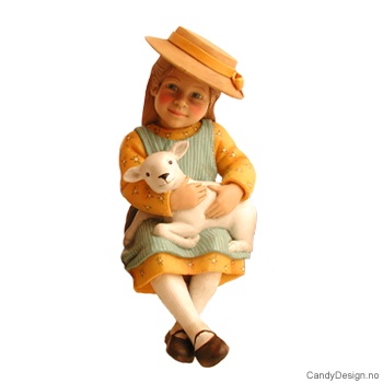 Carl Larsson figurine girl with lamp