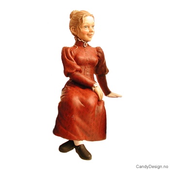 Carl Larsson - Mor med topp i burgunder