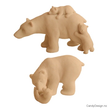 Isbjørn med barn assortert