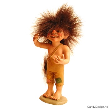 Lite stående troll uten genser