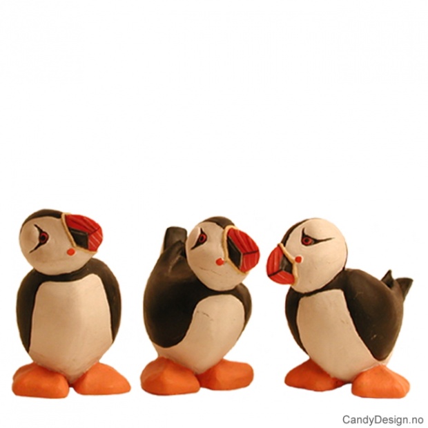 Atlantic puffin birds souvenirs