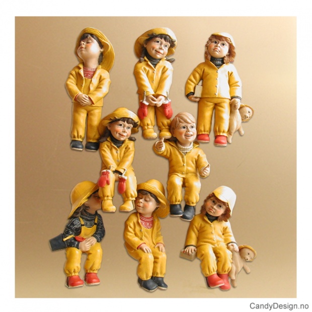 Kindergarden children magnets -medium