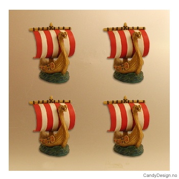 Vikingship with sail souvenir magnets 