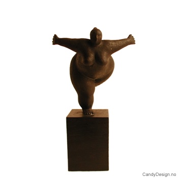 Fat woman skulptur - 1 fot