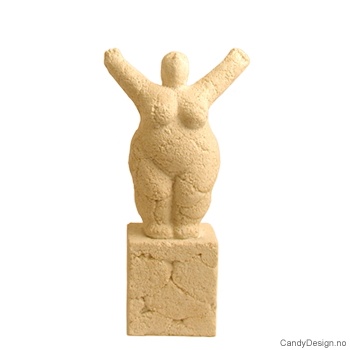 Sandsten frihetskvinne skulptur