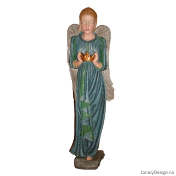 Big angel sculpture - blue