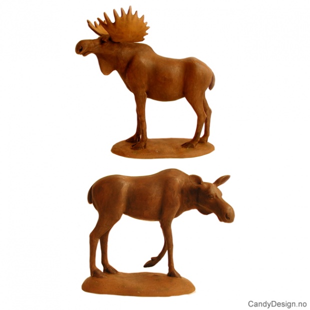 Små elg suvenirer assortert