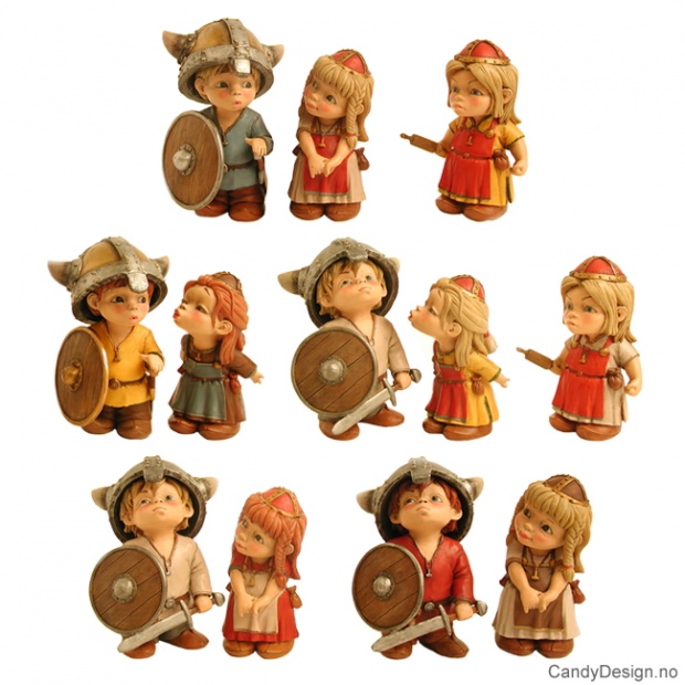 Vikinggutter og jenter  store assortert
