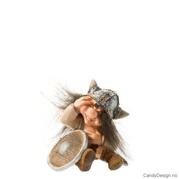 Vikingtroll suvenir sittende