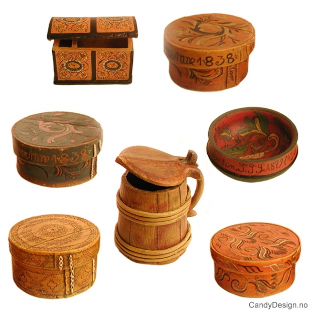 Antique miniatures assorted