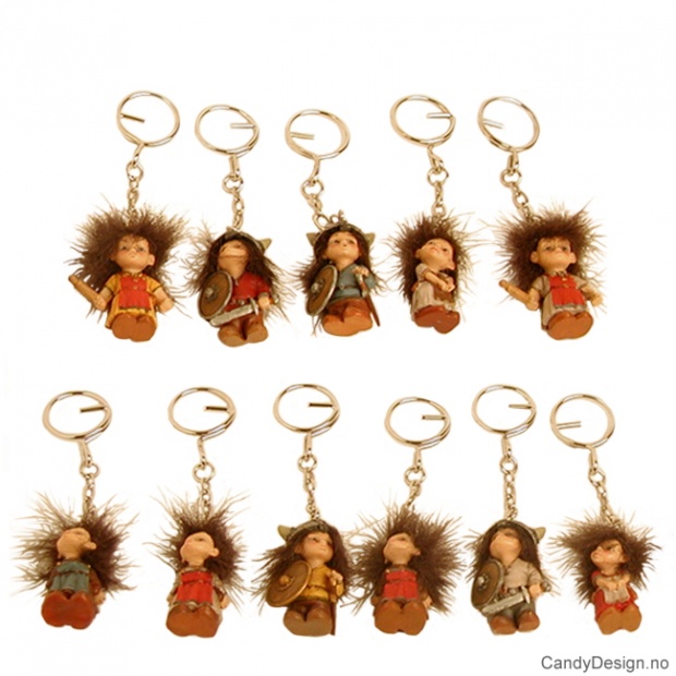 Mini viking suvenir nøkkelringer assortert