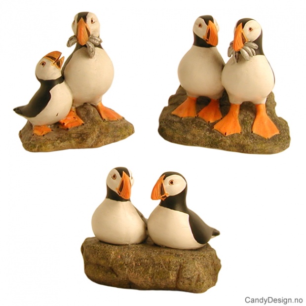 Suvenir Lundefugler i par assortert