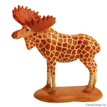 Elg med giraff mønster