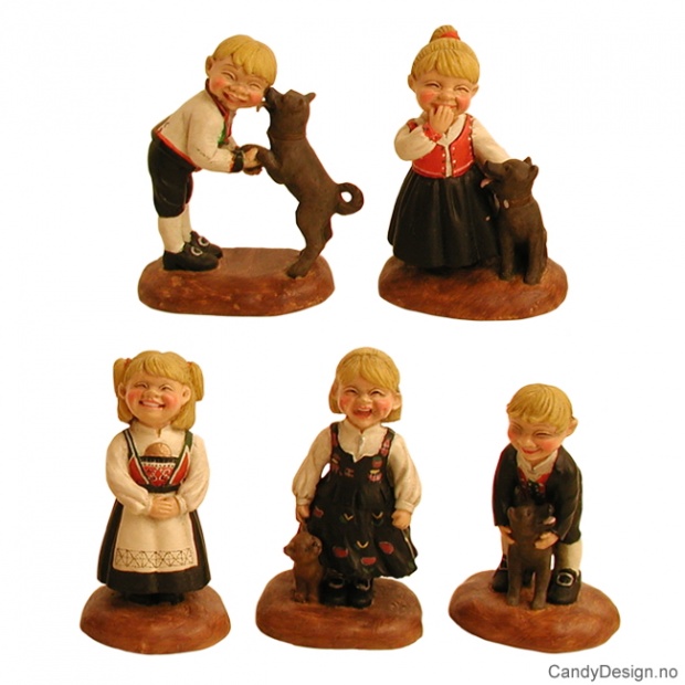 Children in national costume souvenir assorted