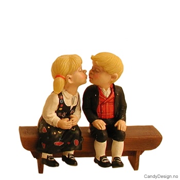 Bunadsbarn suvenir på benk