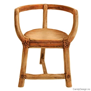 Antikviteter medium farge  Drakestil stol