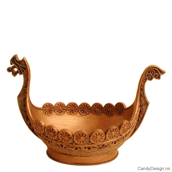 Antikvitet stor i farger - Vikingskip       