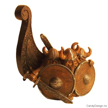 Vikings and part of ship