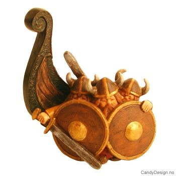 3 Vikings and part of ship