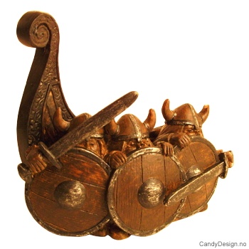 3 Vikings and part of ship