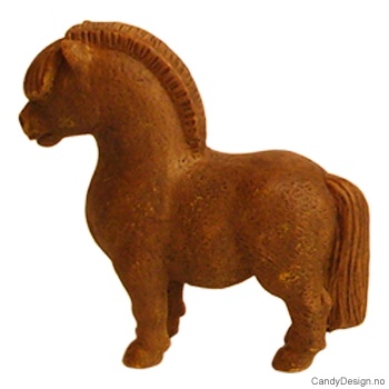 Fjording hest suvenir (rund) stor  