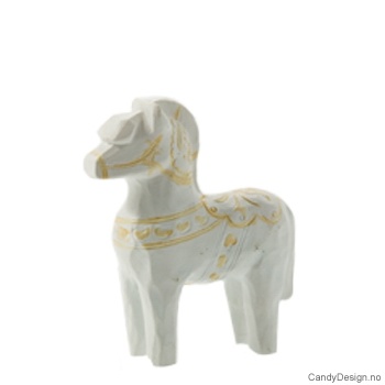 Liten hvitsuvenir hest