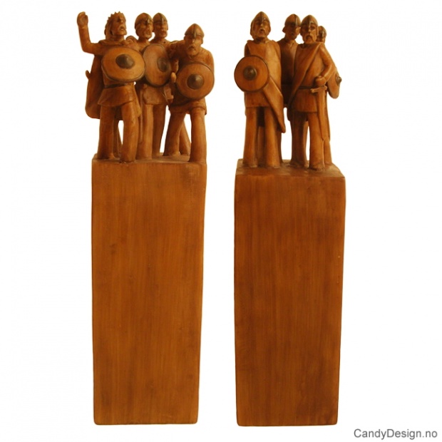Group of vikings on tall base - assorted