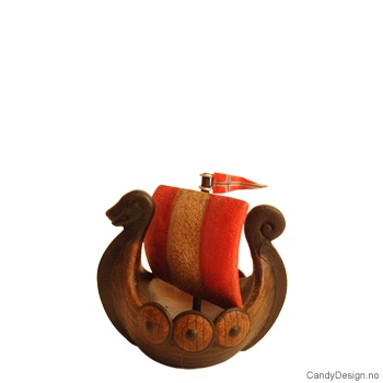 Vikingship with sail - short mini